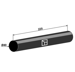Boudin élastomère Ø40x220mm AMAZONE 78200081 adaptable - BlackSteel©
