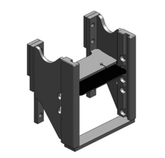 Lagerbock HVLB,W= 325 JSV, S26, kurz, Case CS, Schwarz      