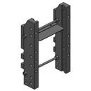 Lagerbock HVLB,W= 330 S32,John Deere 6000 6010 6020 6M, 6R, 6MC, 6RC  Grün, Scharmüller