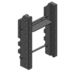 Lagerbock HVLB,W= 330 S32,John Deere 6000 6010 6020 6M, 6R, 6MC, 6RC  Grün, Scharmüller