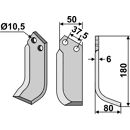 Fräsmesser Rechts 180 x 50 Brumital-Agris Nachbau
