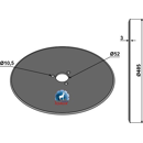 Coutre Ø 405 x 52 mm pour charrue adaptable - BlackSteel©