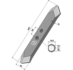 Reja para cultivador KVERNELAND KK303107R adaptable - Blacksteel©