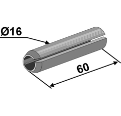 Goupille mécanindus Ø16 x 60 mm adaptable