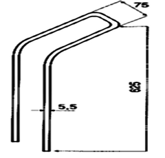 Dent pour faneuse CLAAS 0009021110 origine