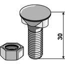 Boulon 30 mm adaptable - BlackSteel©