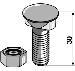 Boulon 30 mm adaptable - BlackSteel©