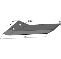 Flügelschar links Lemken 3374531 –  KF44 – 340 x 10 mm  