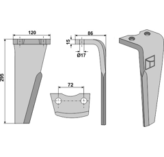 Kreiseleggenzinken rechts Niemeyer 295x120 034578 Nachbau