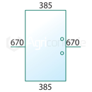 Vitre latérale pour machine agricole JOHN DEERE 930626 adaptable