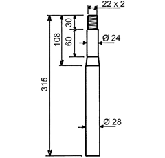 Dent de herse rotative AGRATOR 8722507 adaptable