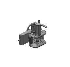 Zugmaul automatisch,W= 314 S30, Ø 38 mm Bolzen, CH-I, Schwarz, Scharmüller