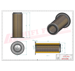 Filtre à air adaptable HIFI FILTER SA13597