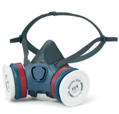 Semi-máscara Serie 7000 con filtros A2P3