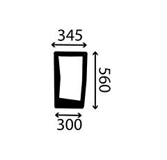 Windschutzscheibe vorne unten links für Traktor CASE IH - NEW HOLLAND - STEYR 134671002 Nachbau