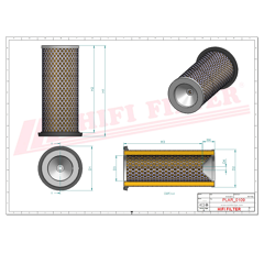 Filtre à air sécurité adaptable HIFI FILTER SA11604