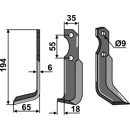 Fräsmesser Links 194 x 35 Bertolini Nachbau