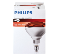 Ampoule infrarouge à vis couleur rouge - PHILIPS