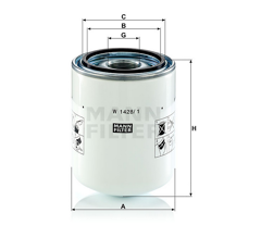 MANN  Ölfiltereinsatz W14281