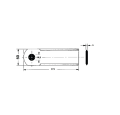 Couteau pour moissonneuse-batteuse JOHN DEERE Z42176 adaptable- BlackSteel©