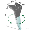 Kreiseleggenzinken,  beschichtet - links RHAMA07LDURA RH  Amazone