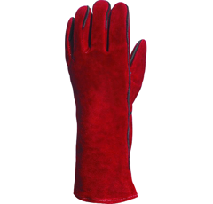 Gant soudeur vachette rouge fourré taille unique 10 - GYS