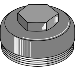 Gehäusedeckel M68 x 1,5 mm Nachbau