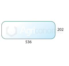 Vitre arrière de machine agricole MASSEY FERGUSSON 3804726M2 adaptable