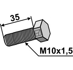 Schraube M10x1,5 für Mulcher Nachbau  