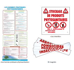 Signalétique danger phytosanitaire 2 panneaux - PVC