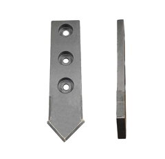 Sabot 3 trous avec plaquettes carbure, plaquettes latérales ACTISOL 19300003 adaptable