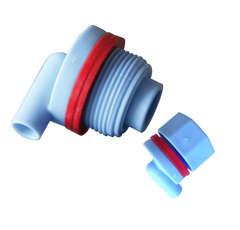 Clapet complet bleu avec 2 joints - TETIBLUE