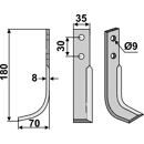 Fräsmesser Links 180 x 35 Goldoni Nachbau