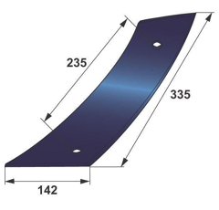 Étrave gauche pour charrueplate G&B EH5 173475 adaptable