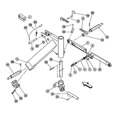 Axe pour faucheuse KUHN 56844900 origine