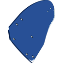 Streichblech-Hinterteil - links 3441035M Lemken by Muzzi Industrie