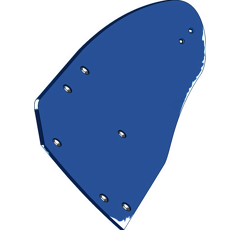 Streichblech-Hinterteil - links 3441035M Lemken by Muzzi Industrie