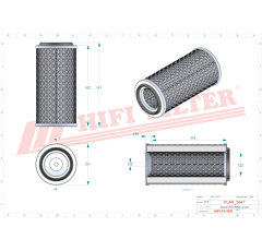 Filtre à air adaptable HIFI FILTER SA19940
