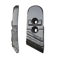 Pointe Droite carbure et rechargement pour charrue BUGNOT 6035 adaptable