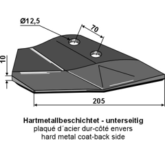 Aileron droite pour LEMKEN FL23PGEK adaptable - BlackSteel©