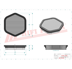 Filtre habitacle adaptable HIFI FILTER SC50353