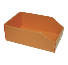 Caisse rangement  -  Plastibox  -  boite à bec orange 280X180X105/70mm
