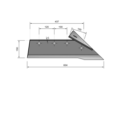 Soc charrue gauche NAUD 03055254G origine