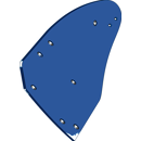 Streichblech-Hinterteil - links 3441141M Lemken by Muzzi Industrie