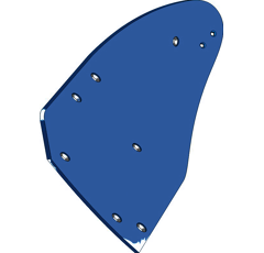 Streichblech-Hinterteil - links 3441141M Lemken by Muzzi Industrie