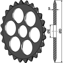 Roue étoile pour rouleau DAL-BO 15385 adaptable - BlackSteel©