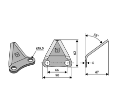 Frasto Futtermischwagenmesser 16800030