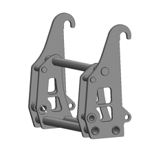 Interface pour télescopique JCB Q-FIT/SCHAFFER 4350-9380 adaptable