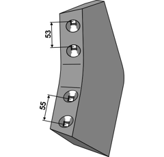 Aileron à soc 53 - 55 mm 681-004R adaptable - BlackSteel©