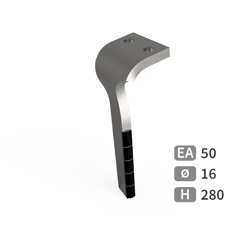 Dent de herse rotative Gauche plaquettes carbure KVERNELAND MAE020146 adaptable